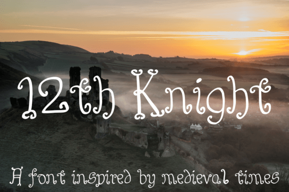 12th Knight Review: A Bold Display Font for Branding