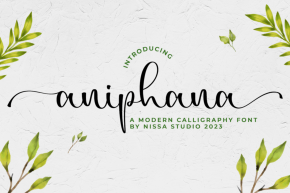 Aniphana: A Script Font for Elegant Design