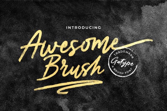 Awesome Brush: A Designer's Take on Bold Script Typography
