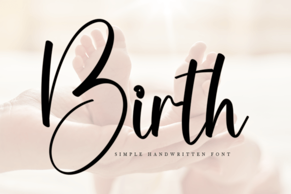 Birth: A Friendly Handwritten Font
