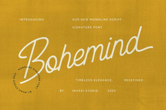 Bohemind: A Vintage Monoline Font for Authentic Branding