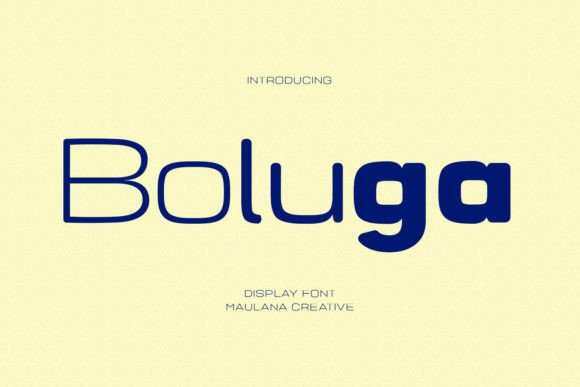 Boluga: A Bold Display Font for Creative Web Design