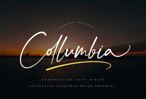 Collumbia: A Luxury Script Font for Web Design