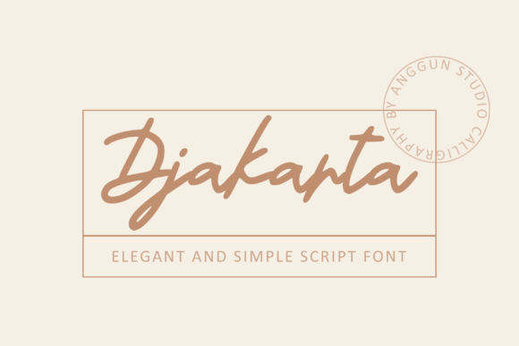 Djakarta Font: Elegant Script for Editorial Design