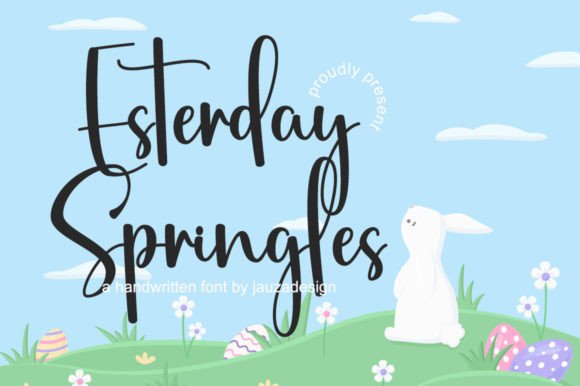 Esterday Springles: A Handwritten Font for Modern Web Design