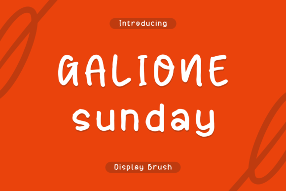 Galione Sunday: A Creative Display Font for Makers