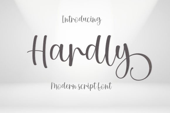 Hardly Font: A Delicate Script for Editorial Elegance