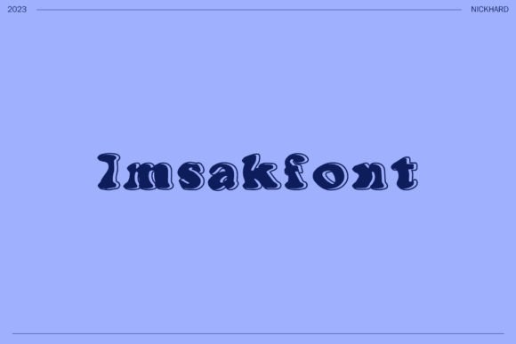 Imsakfont: A Modern Script Typeface for Bold Branding