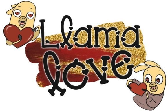 Llama Love Font for Creative Campaigns