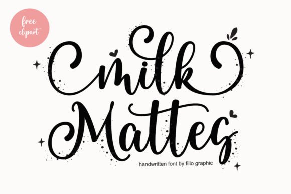 Milk Mattes: A Romantic Font for Creative Campaigns