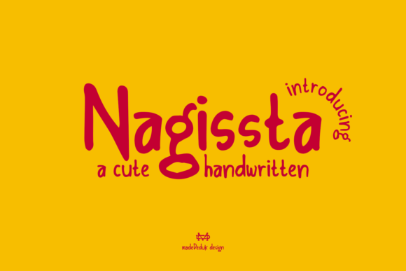 Nagissta: A Cute Handwritten Font