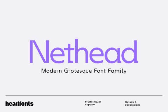 Nethead: A Bold Sans Serif for Creative Projects