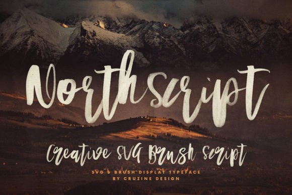 North: A Bold Brush Script Font