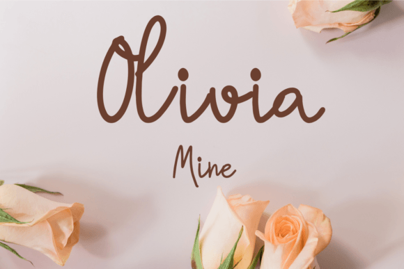 Olivia Mine Font: Elegant Script for Editorial Design