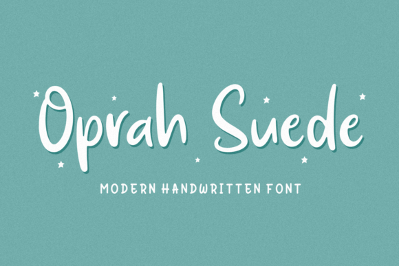 Oprah Suede: A Handwritten Typeface for Editorial Design