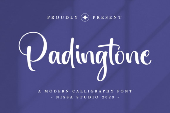 Padingtone: A Delicate Script Typeface for Editorial Elegance