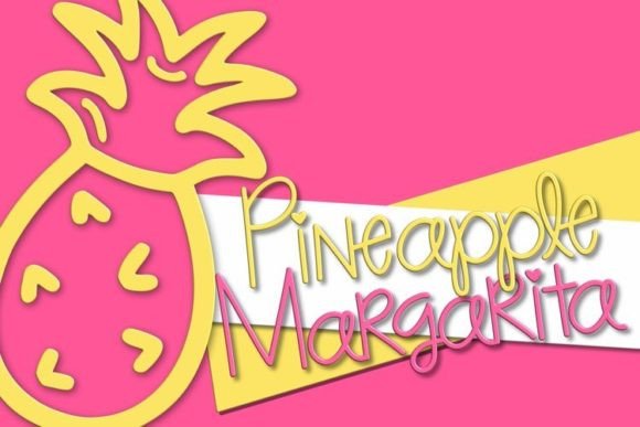 Pineapple Margarita Font for Business