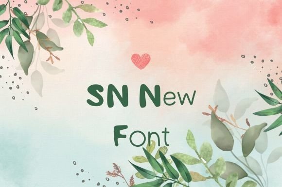 Sn New: A Font for Polished Branding