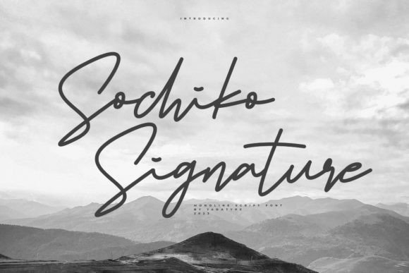 Sochiko Signature: A Stylish Script Font