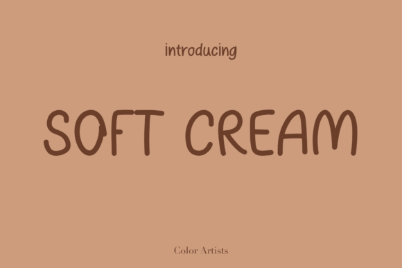 Soft Cream Font: A Sweet Touch for Design