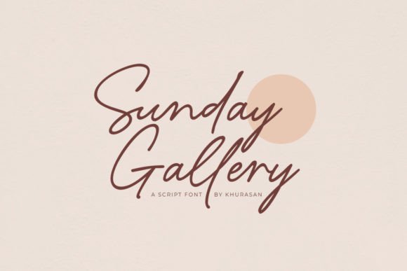 Sunday Gallery Font for Creative Design